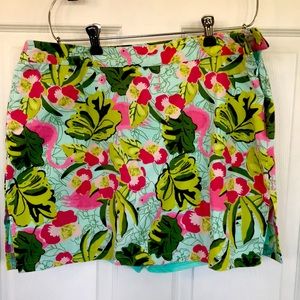 Flamingo golf skort 14 Petite mini skirt with attached shorts flamingo 🦩